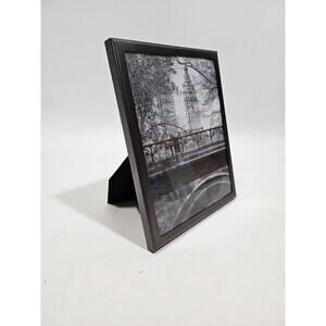 RESTORATION HARDWARE modern picture frame, black 9x11 thin frame